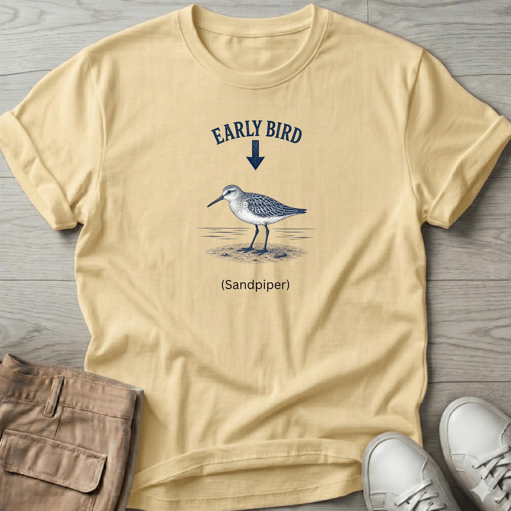Early Bird Sandpiper T-Shirt