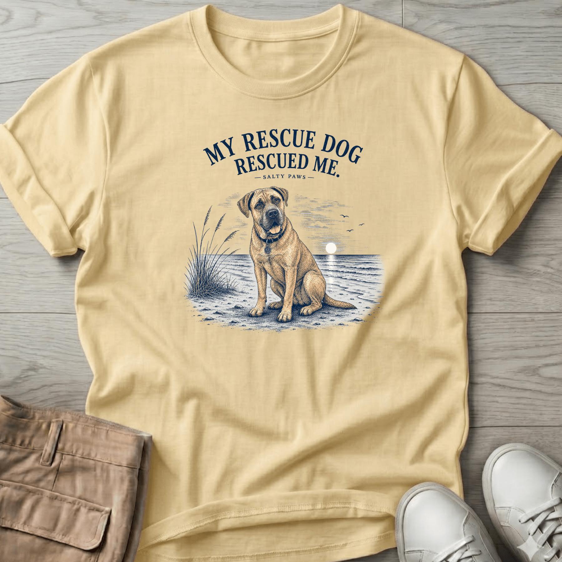 My Rescue Dog Rescued Me T-Shirt Vacation