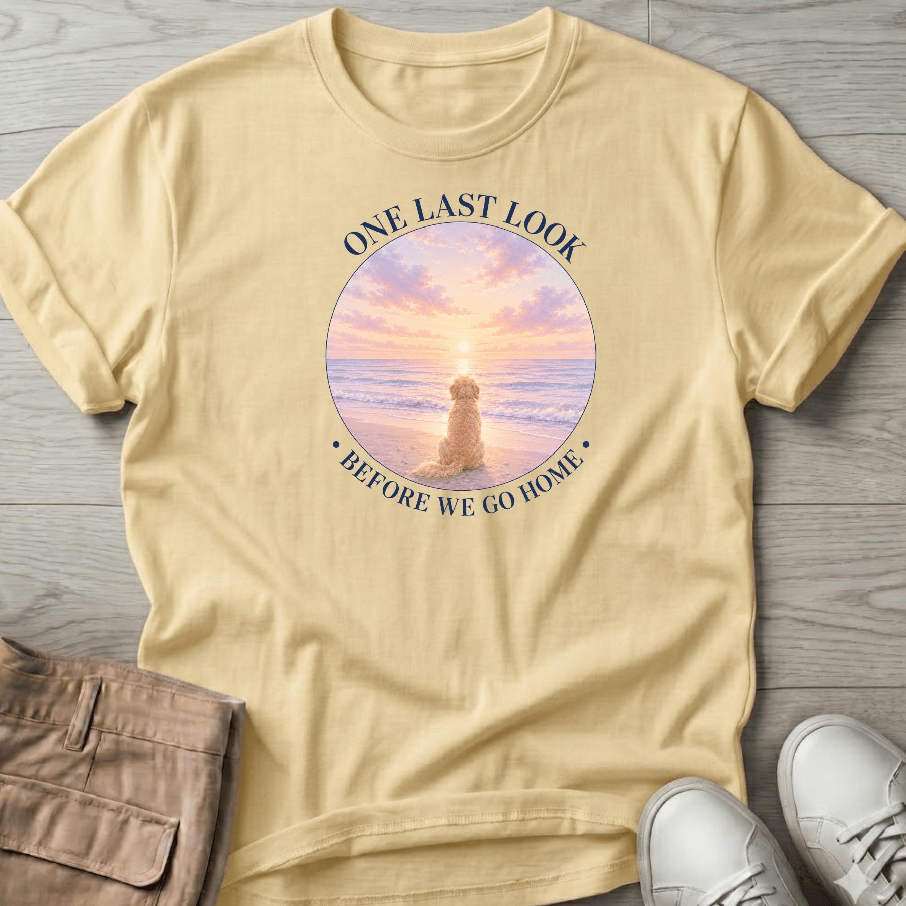 One Last Look Golden Navy T-Shirt