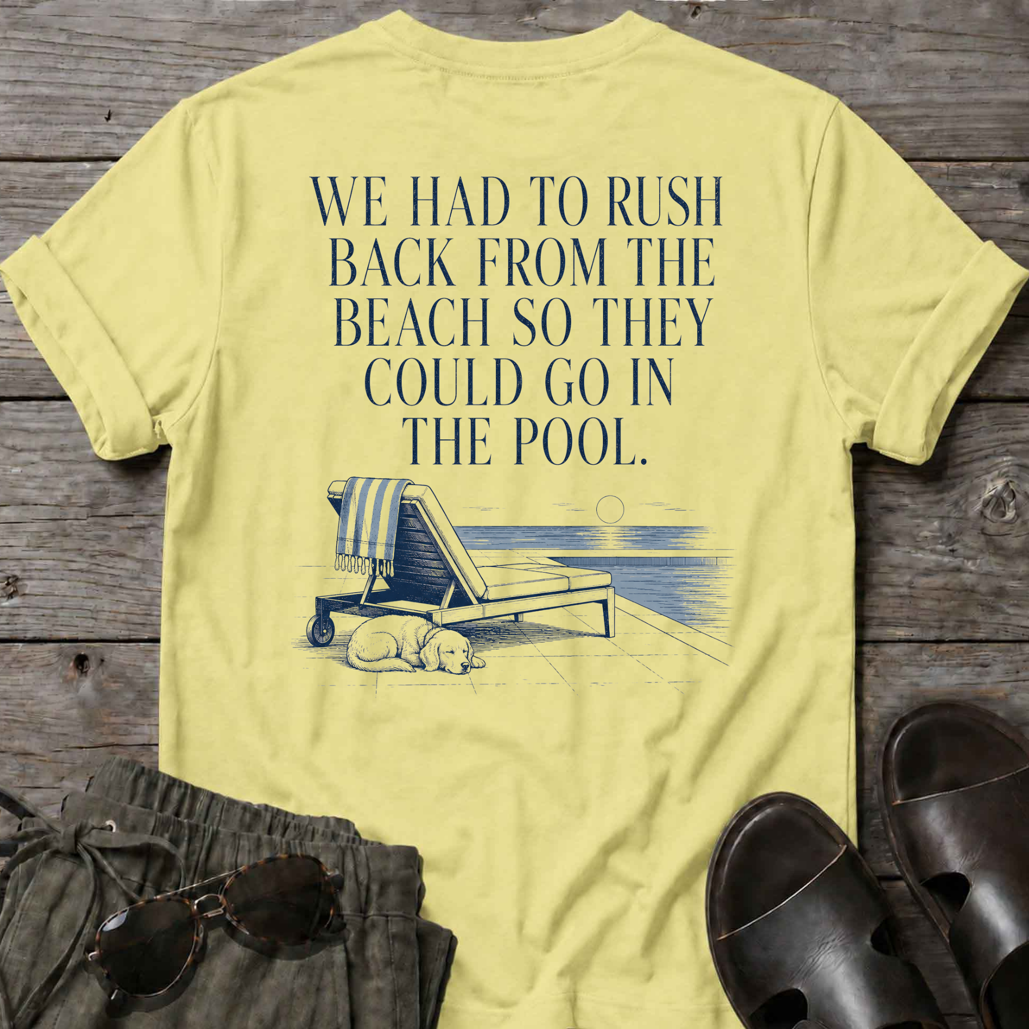 Rush back beach -> pool T-Shirt