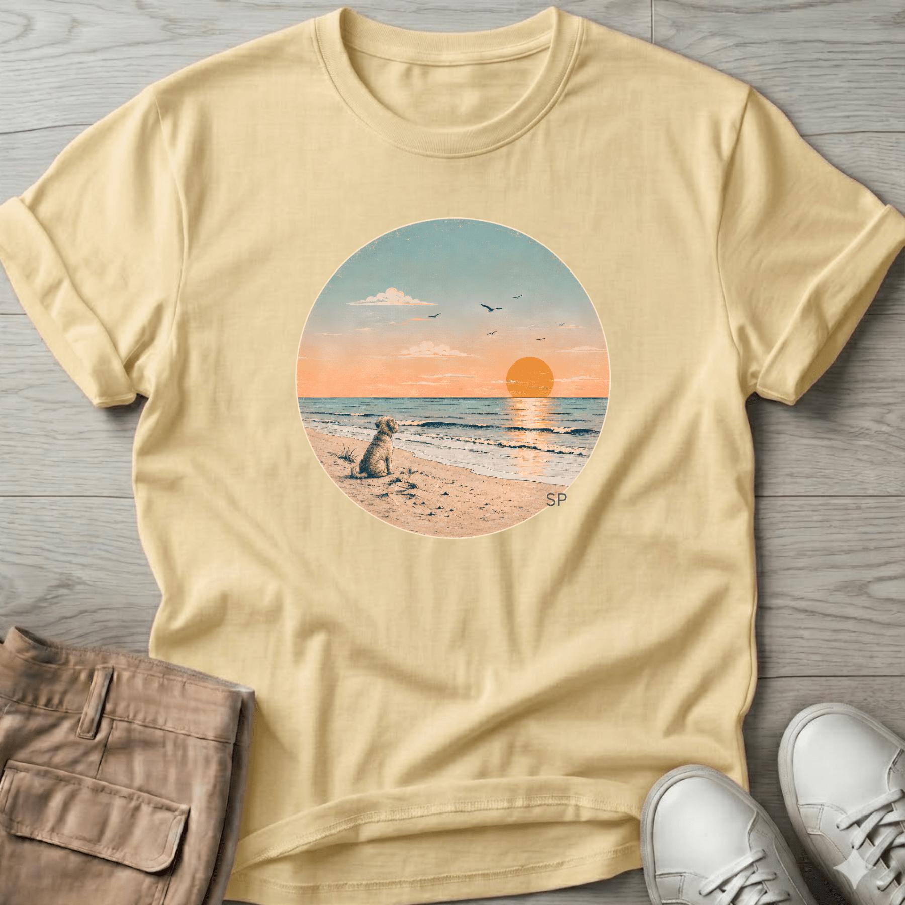 Sunset & Dog T-Shirt