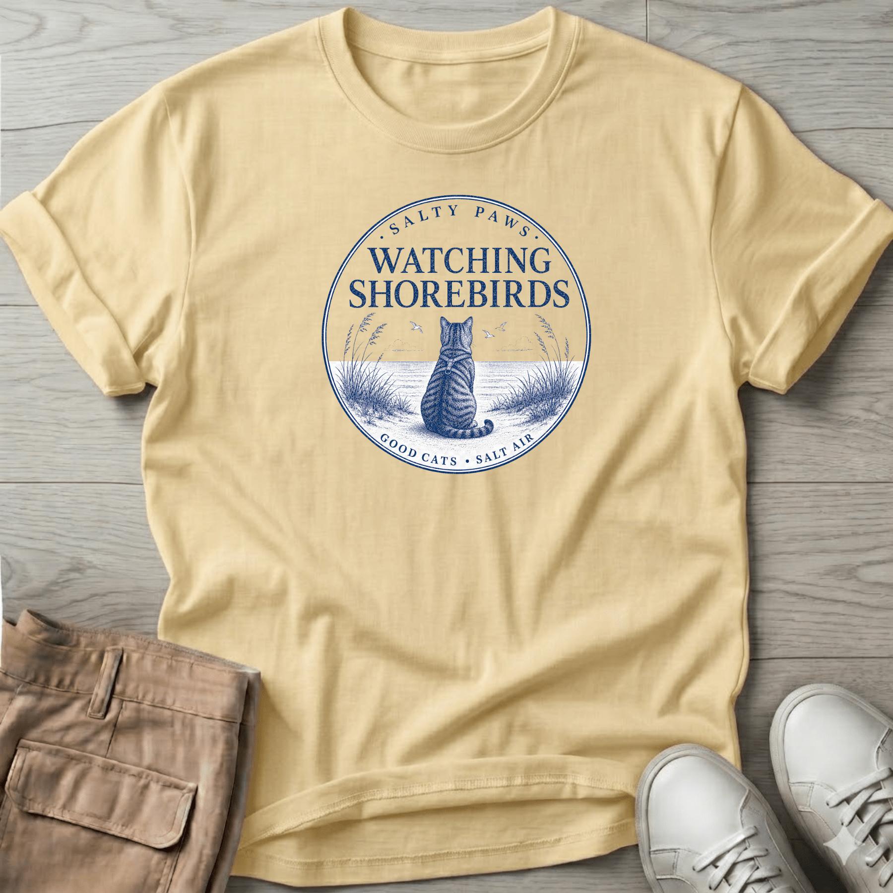 Birdwatcher Cat T-Shirt