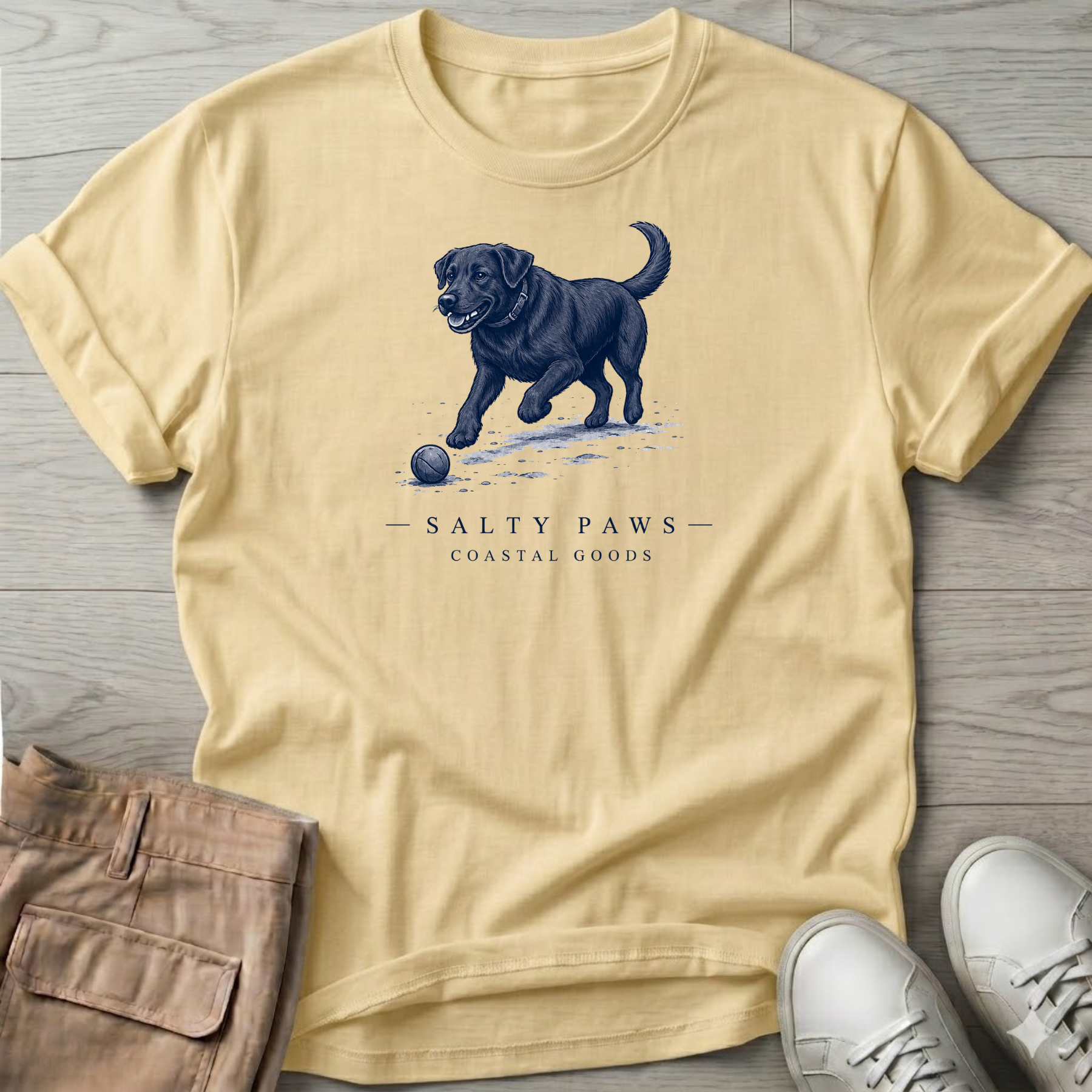 Black Labrador Ball T-Shirt