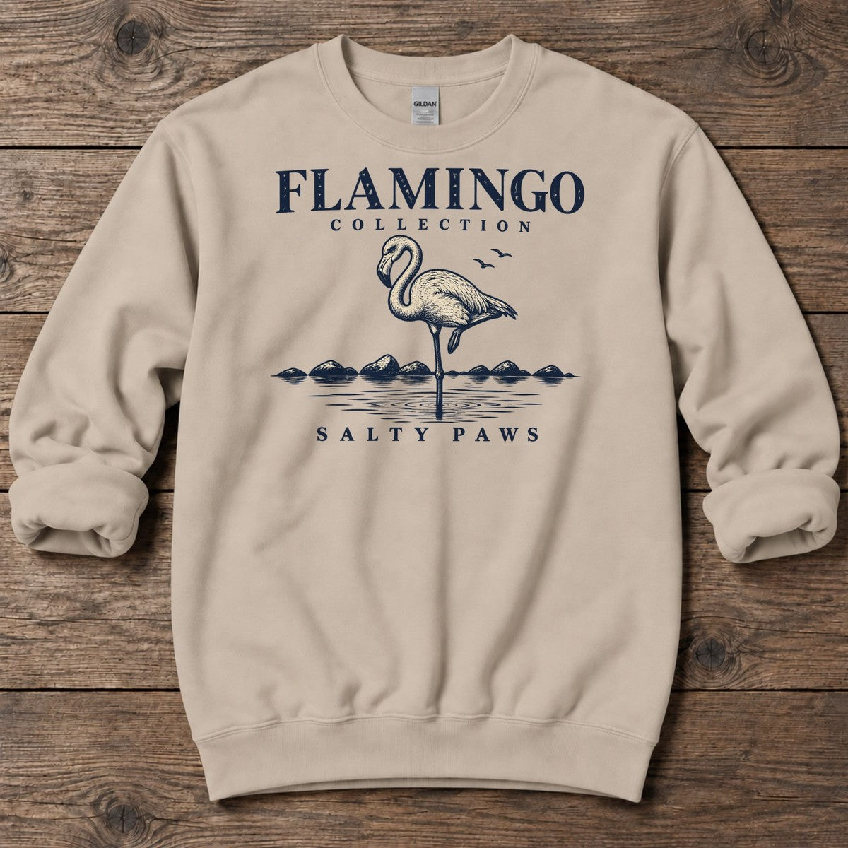 Flamingo Collection Midweight Sweatshirt in Sand
