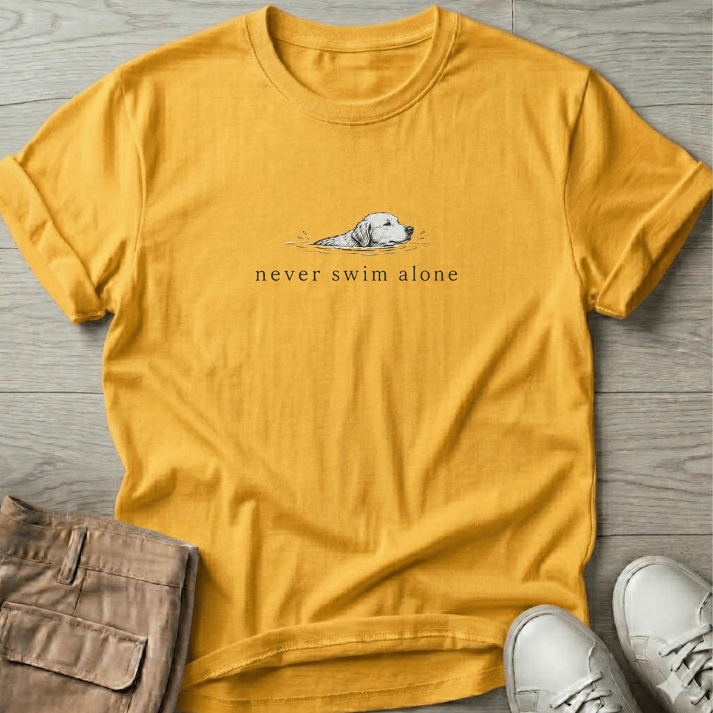 Never Swim Along Dog T-Shirt