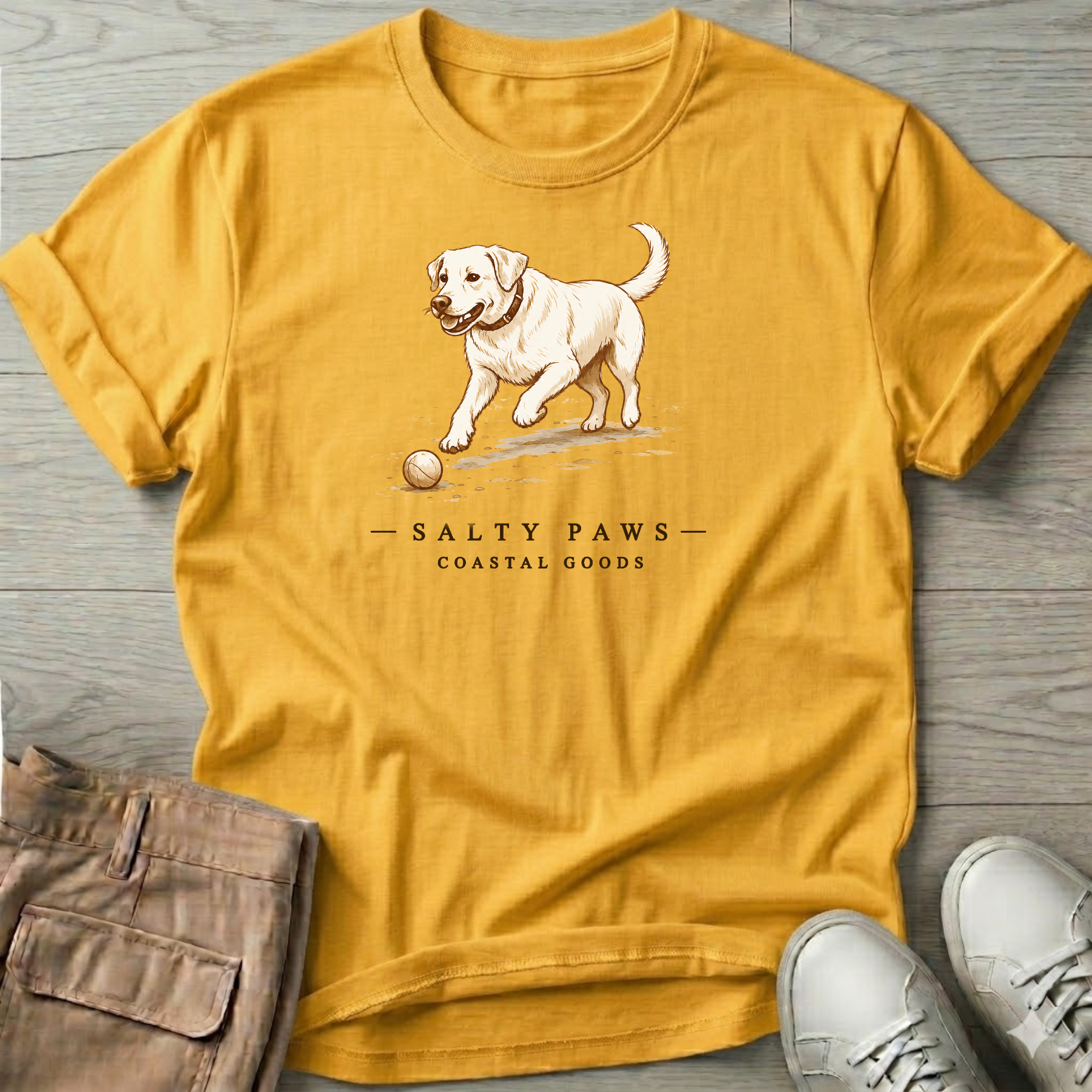 Yellow Lab Dog T-Shirt — Art Tee