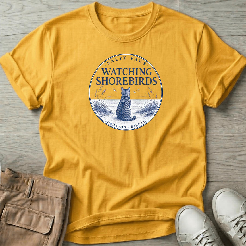 Birdwatcher Cat T-Shirt