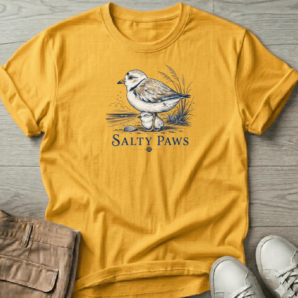 Plover Mom & Chick T-Shirt Vacation