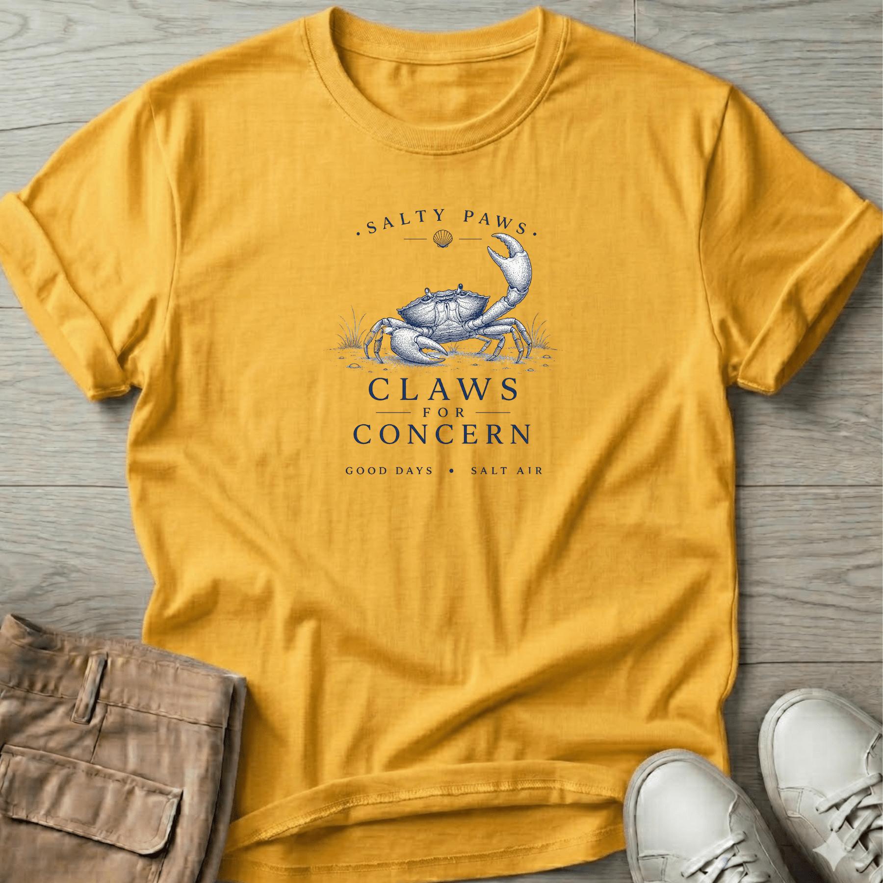 Claws for Concern Crab T-Shirt
