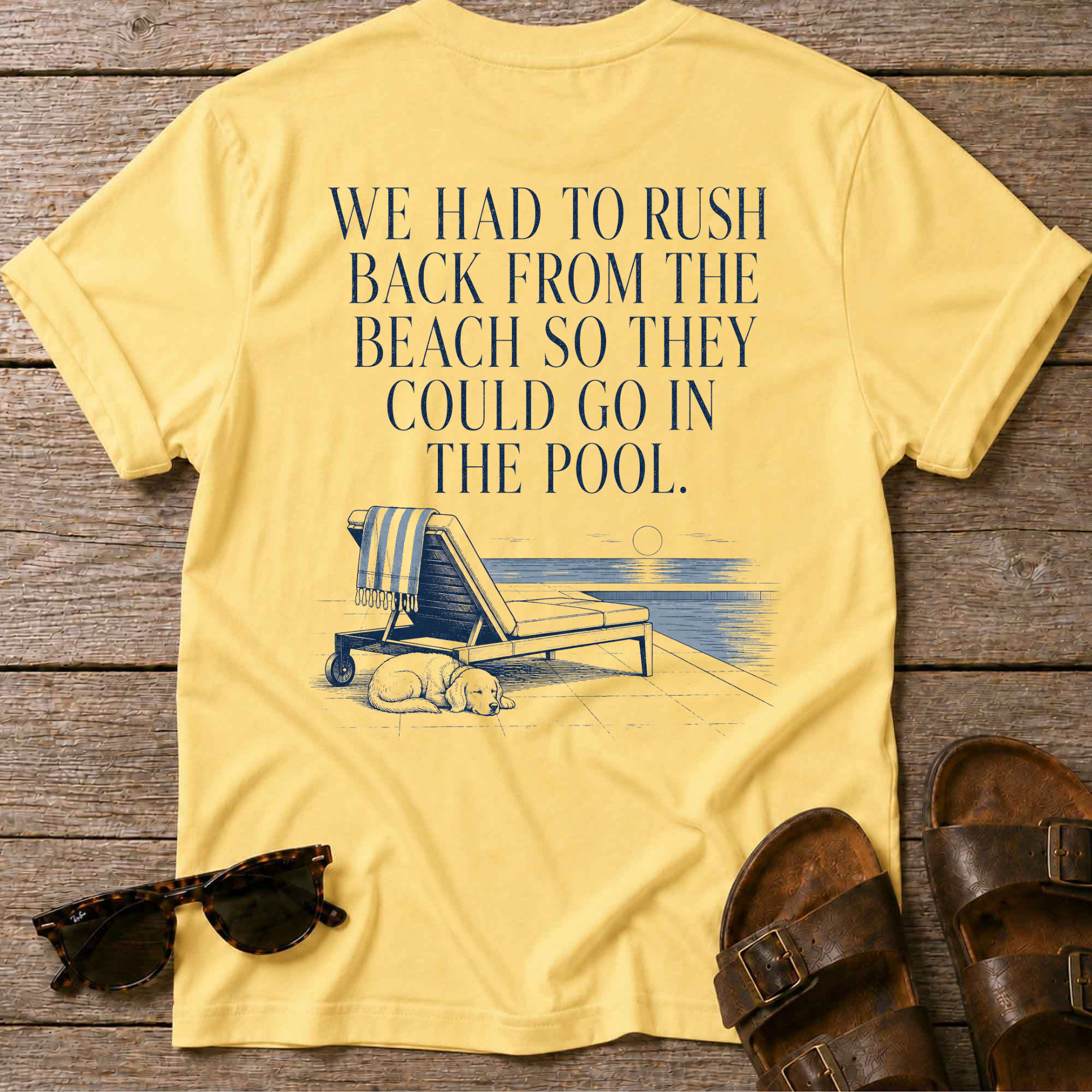 Rush back beach -> pool T-Shirt