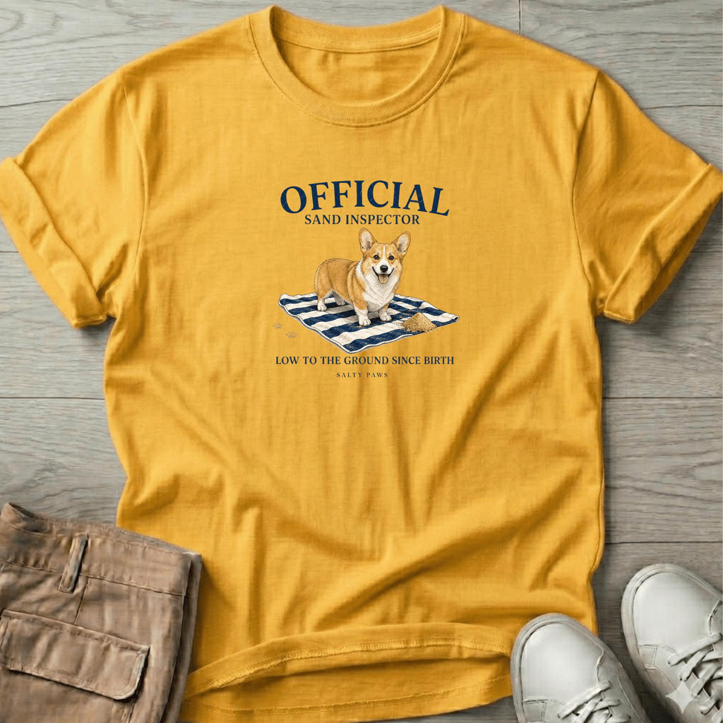 Official Sand Inspector Corgi T-Shirt