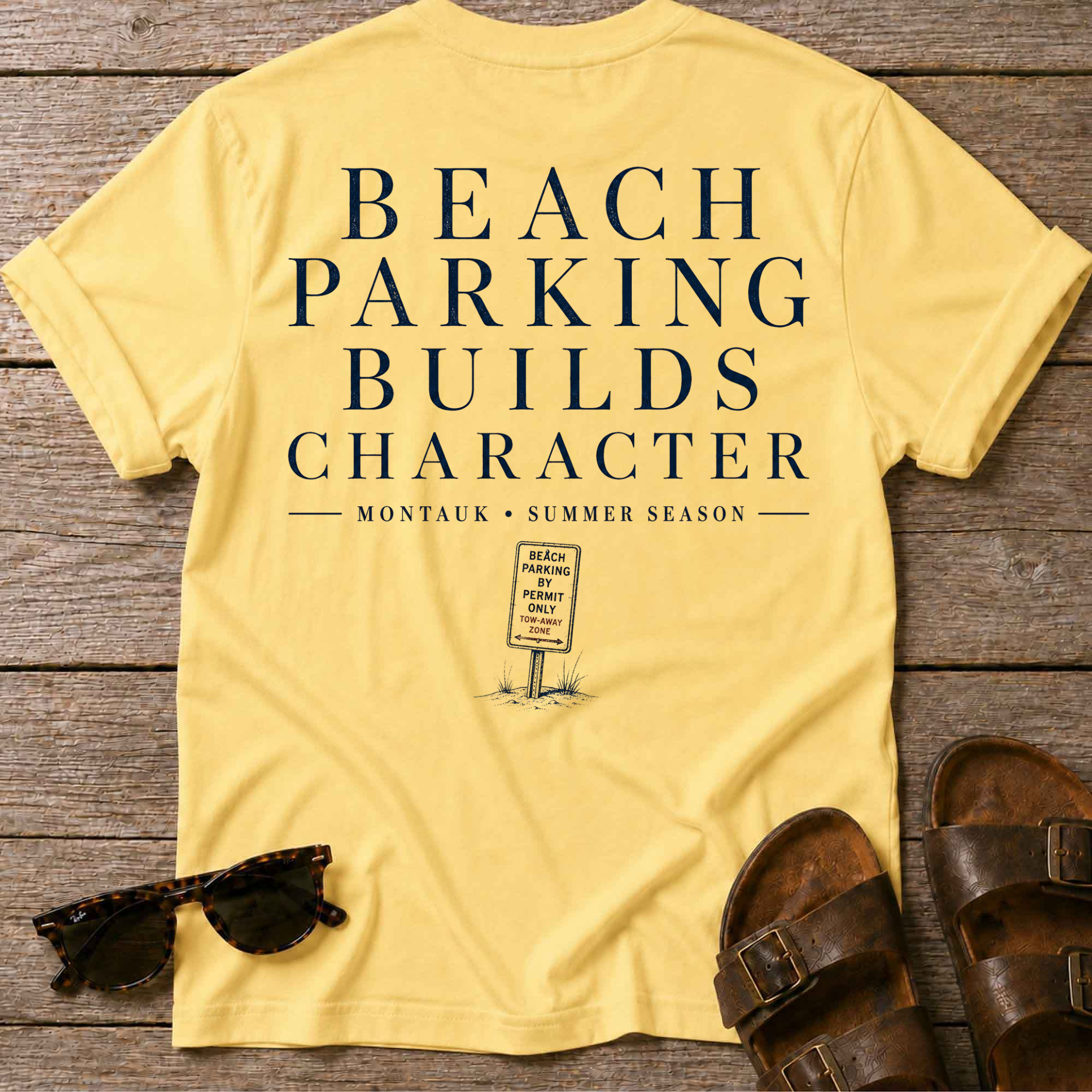 Beach Parking Montauk T-Shirt