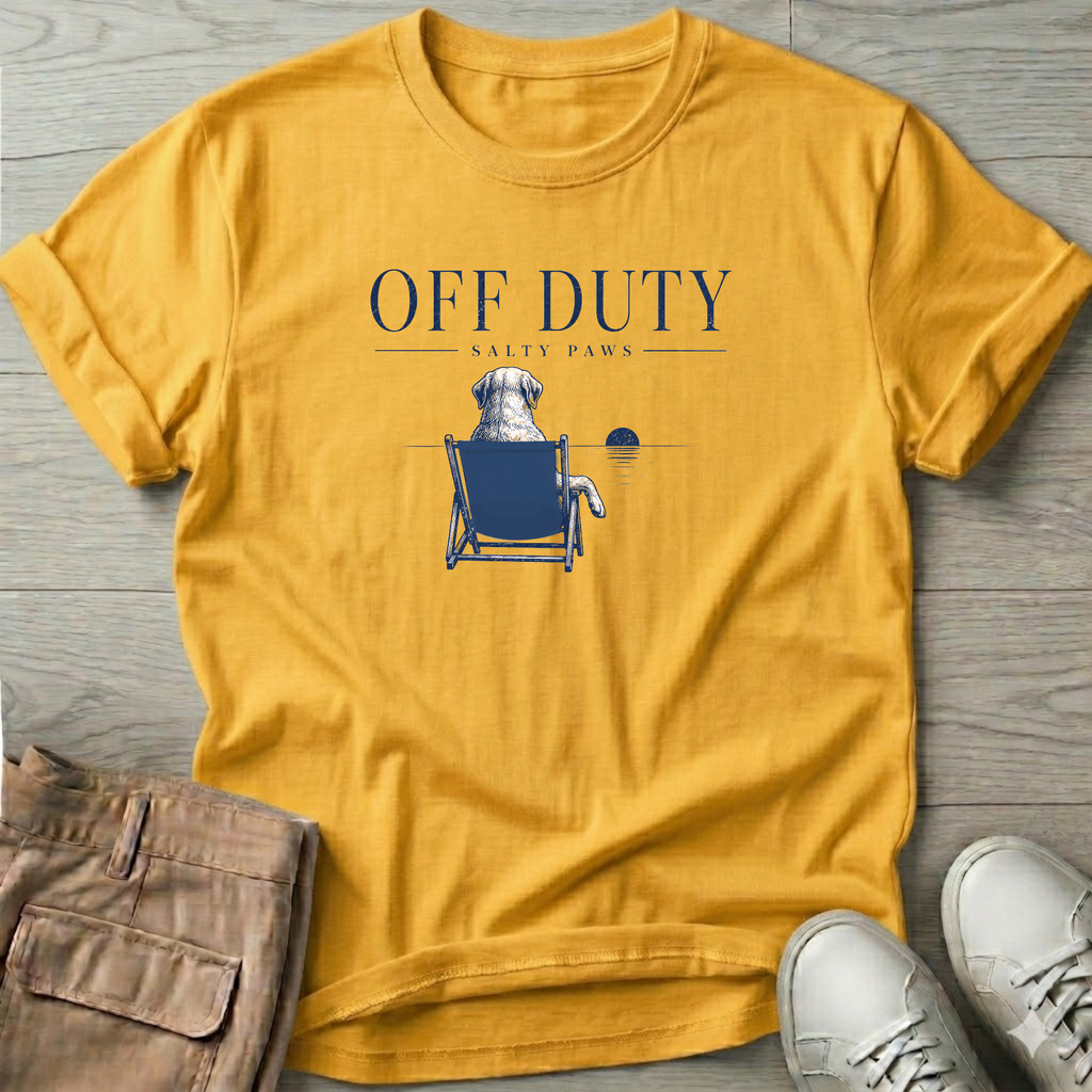 Off Duty Dog T-Shirt — Art Tee