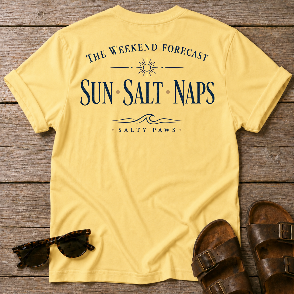 Weekend Forecast T-shirt BACK DESIGN