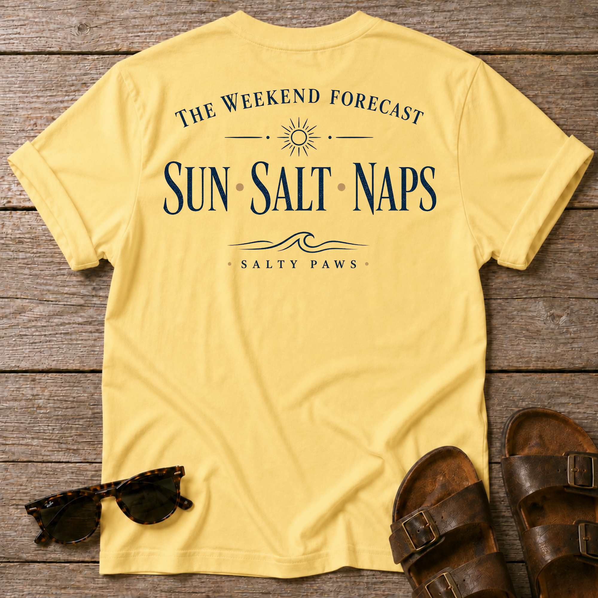Weekend Forecast T-shirt BACK DESIGN