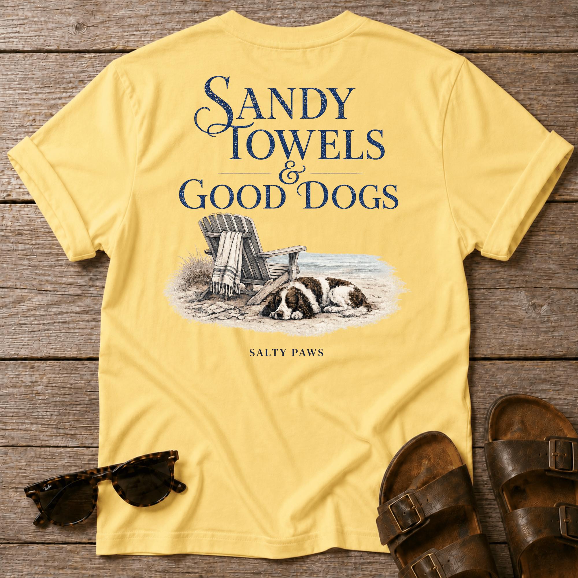Sandy Towels & Good Dogs Spaniel BACK DESIGN