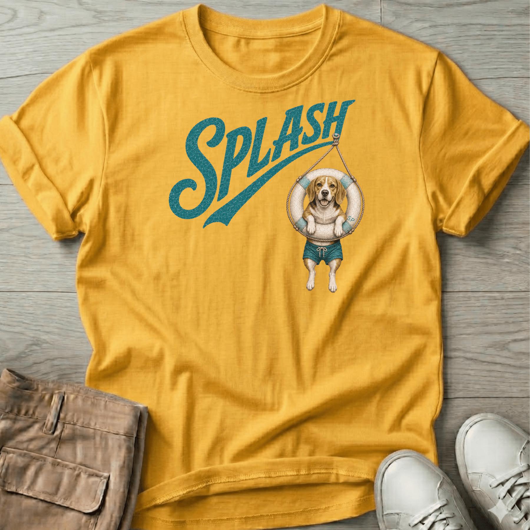 Splash Beagle Tube T-Shirt Vacation