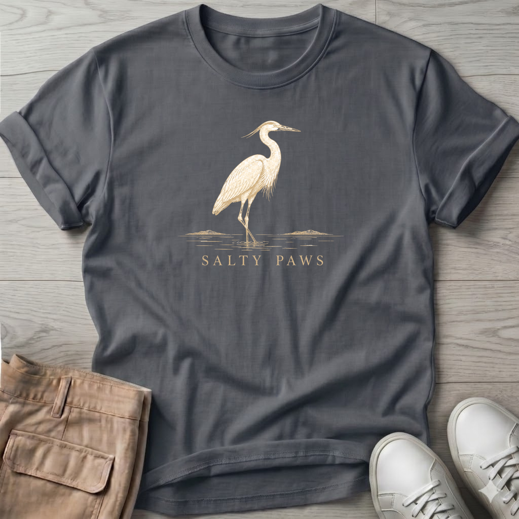 Great Heron Wading T-Shirt