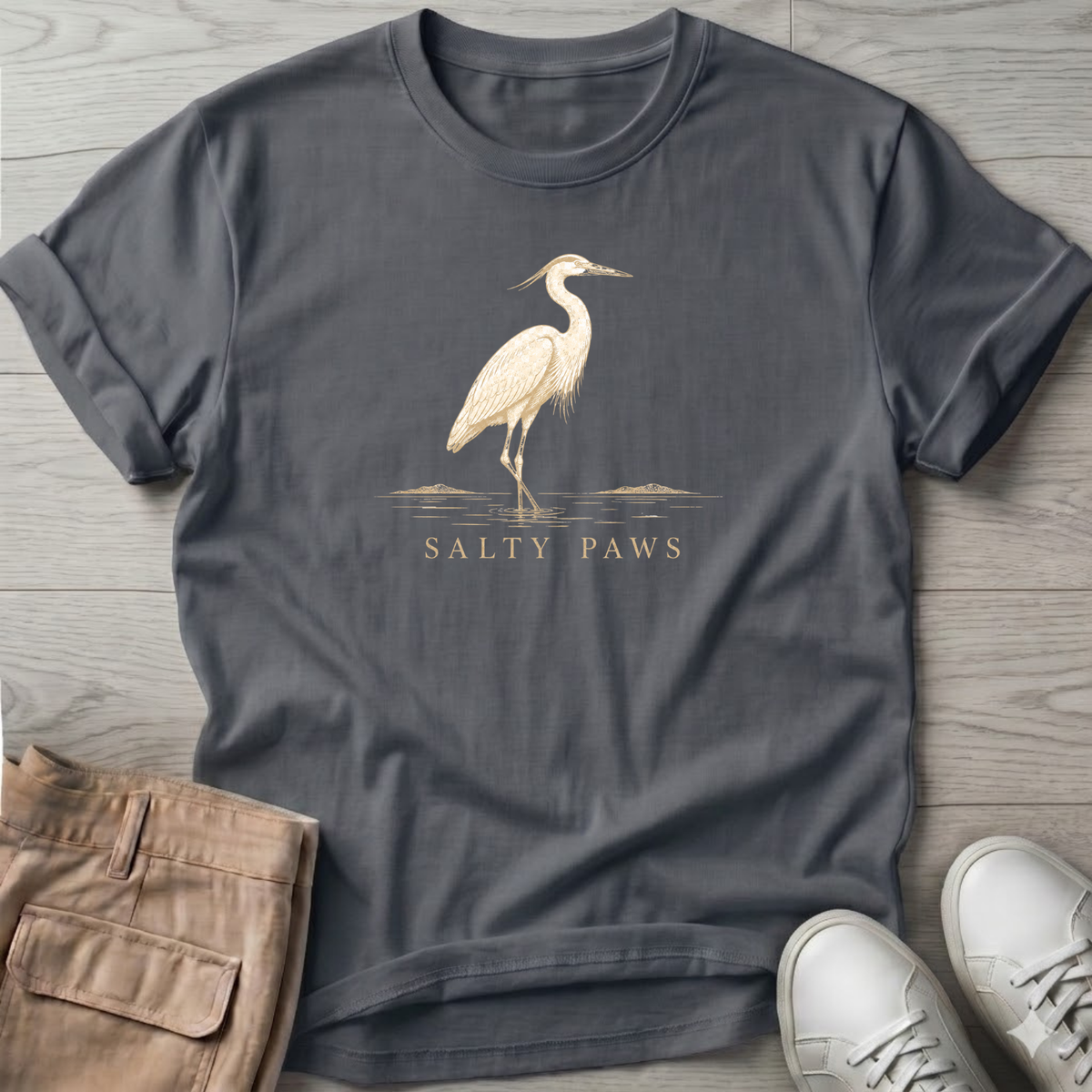Great Heron Wading T-Shirt