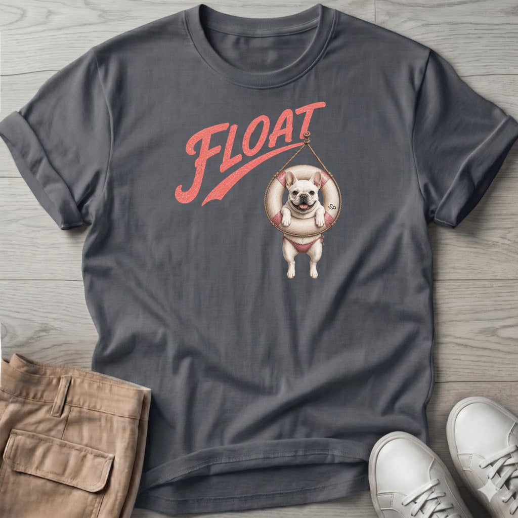 Float Frenchie Tube T-Shirt Vacation