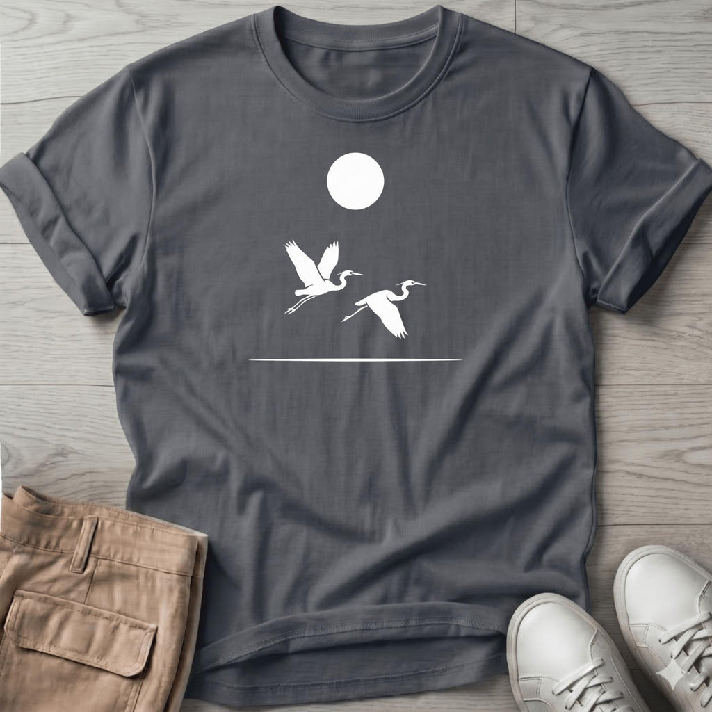 2 Herons in Flight Tee