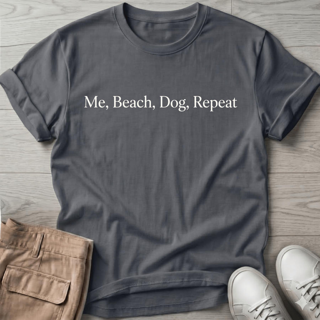 Me Beach Dog Repeat T-Shirt Vacation