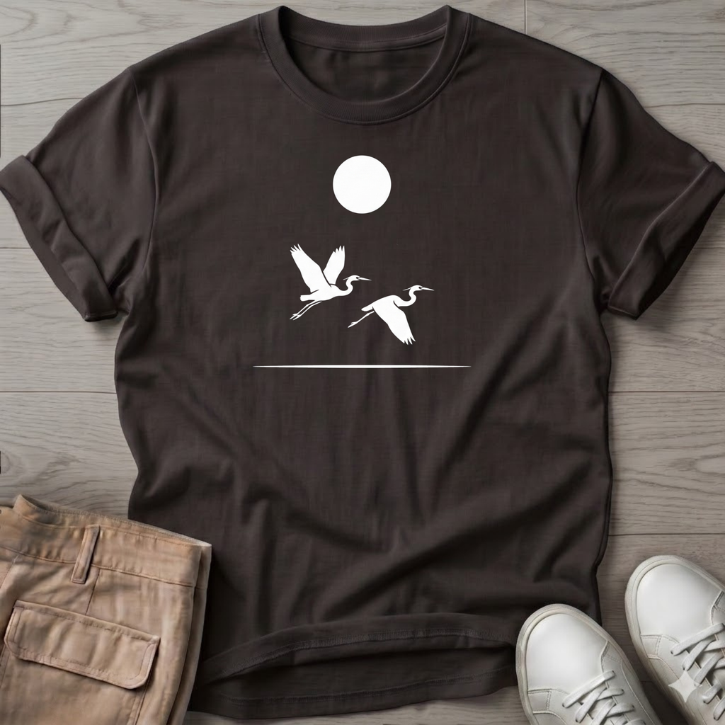 2 Herons in Flight Tee