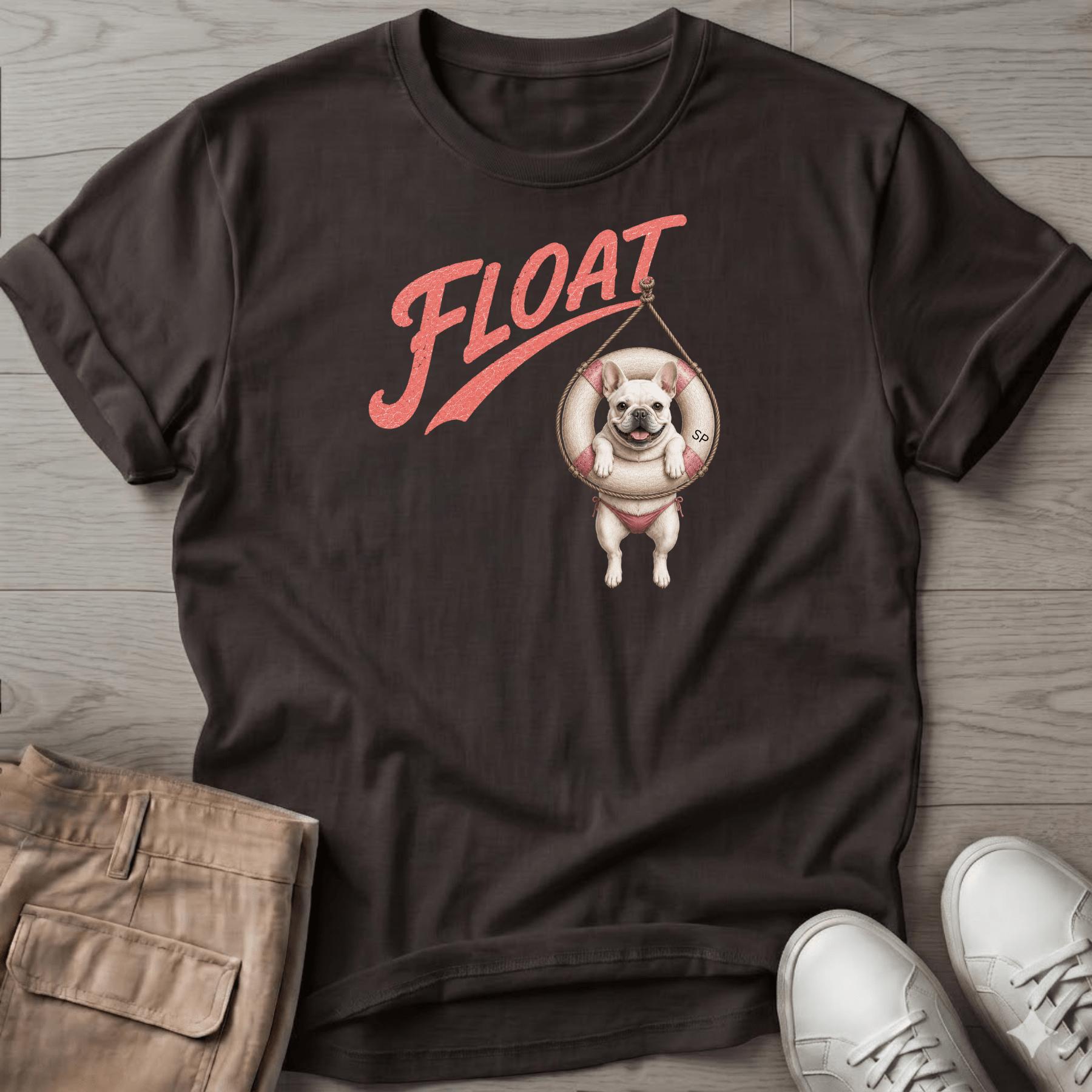Float Frenchie Tube T-Shirt Vacation