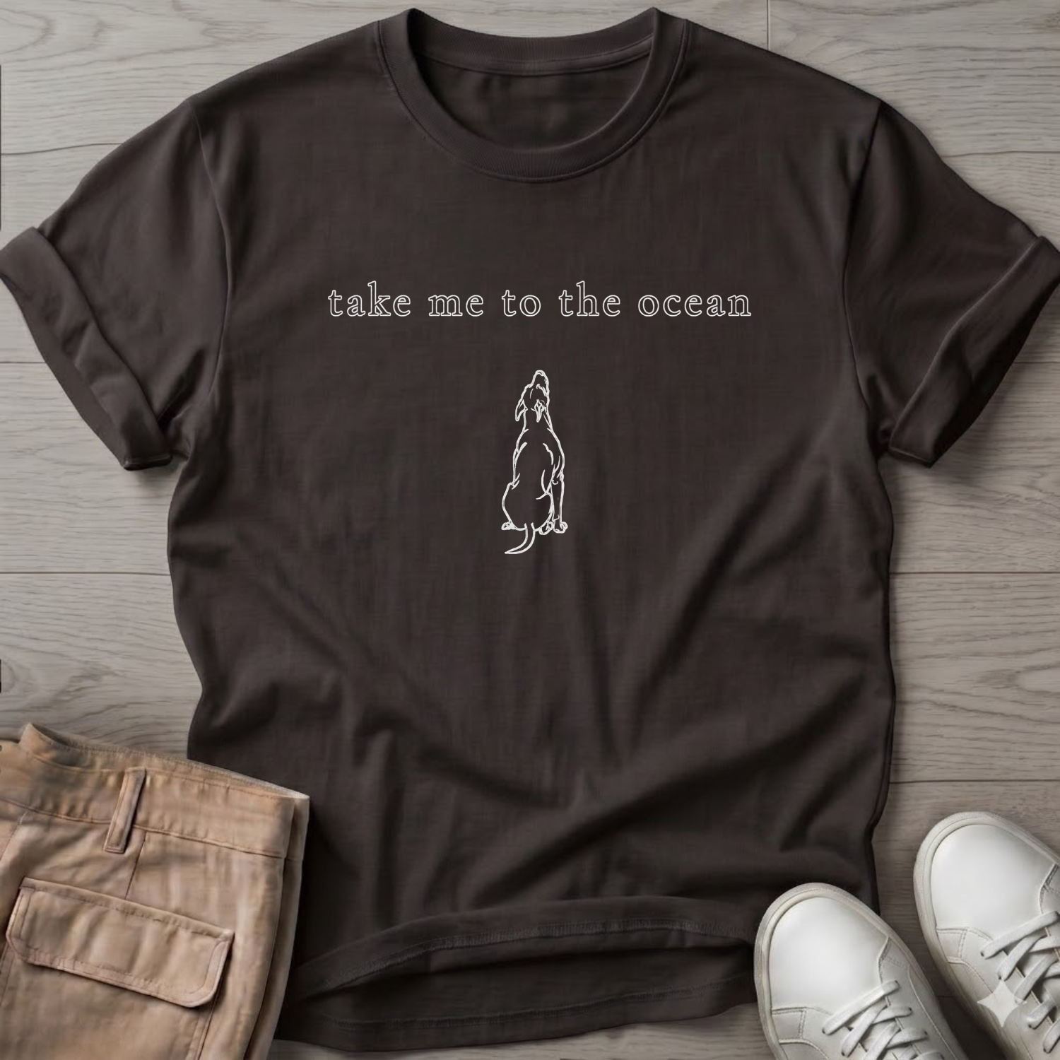 Take Me Beach Doberman T-Shirt
