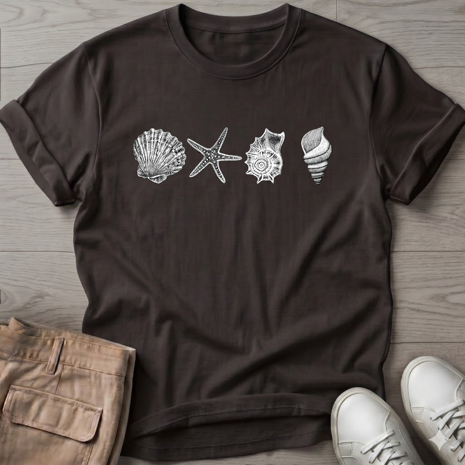 4 Seashells T-Shirt