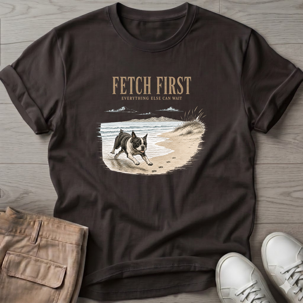 Frenchie Fetch First T-Shirt