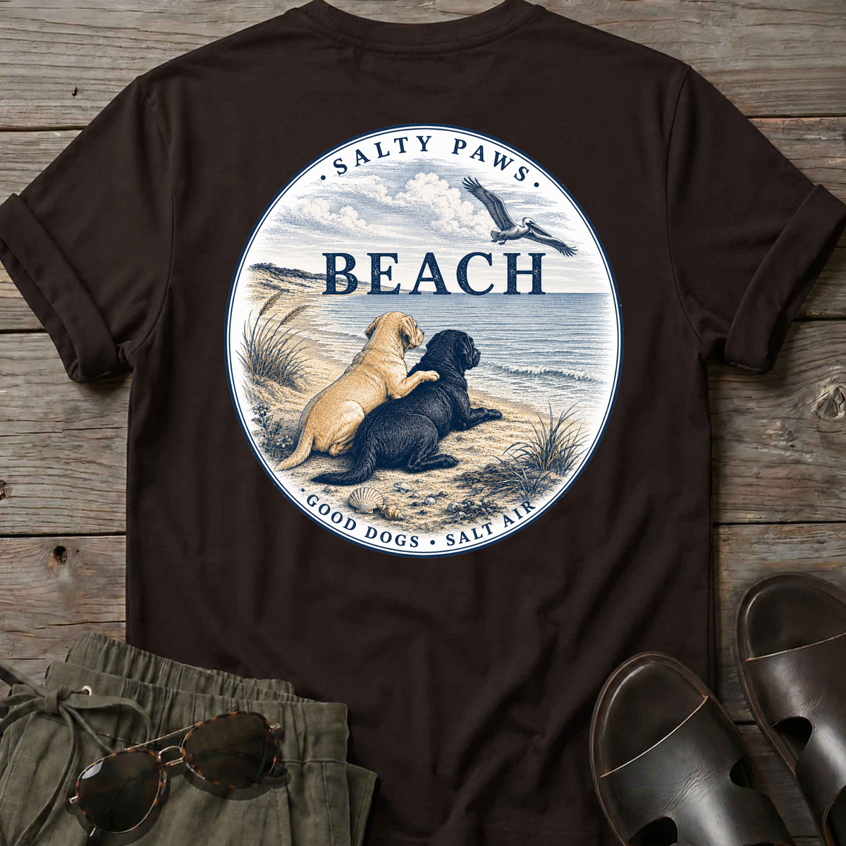 BEACH Pelican Labradors T-Shirt
