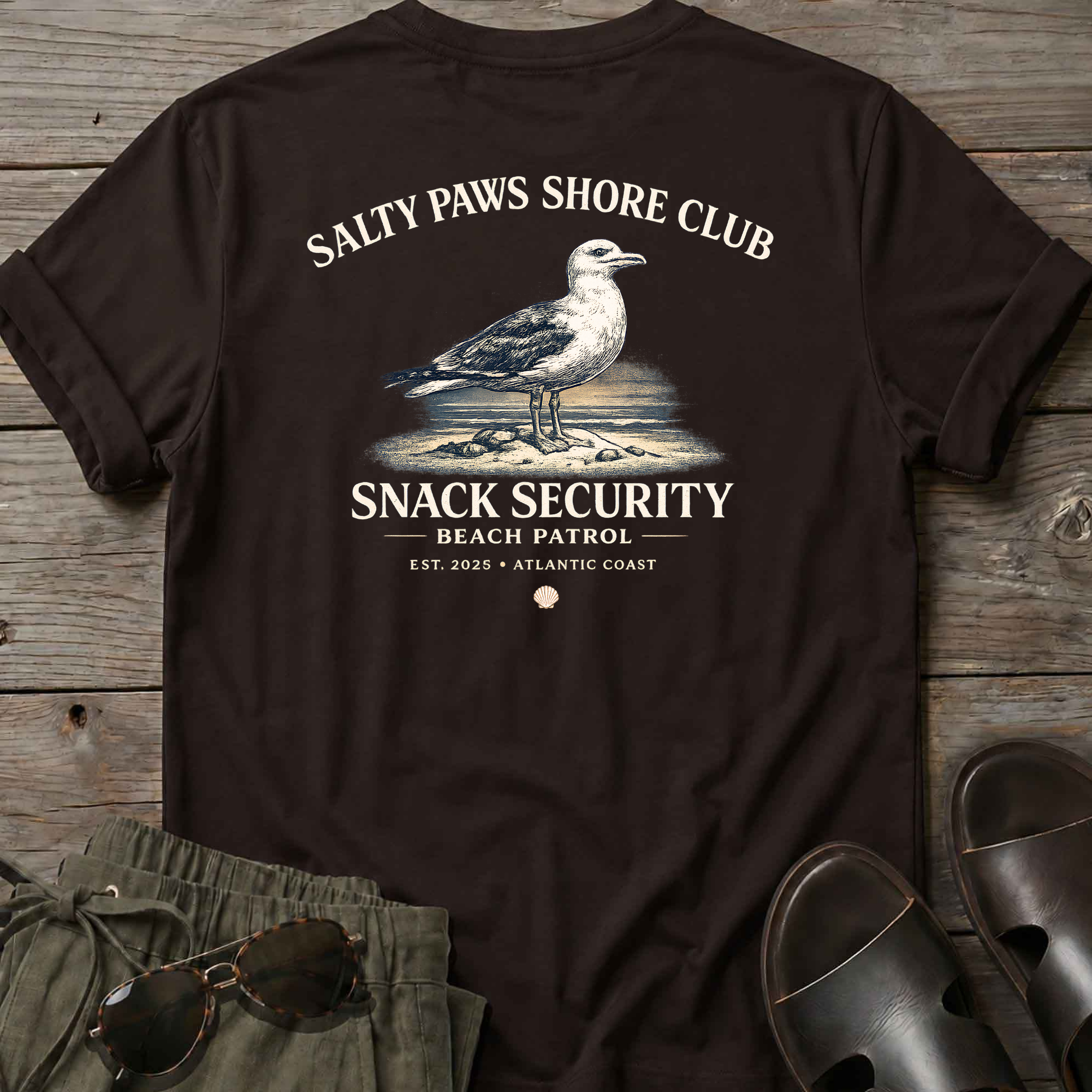 SP Snack Gull Back Design T-Shirt
