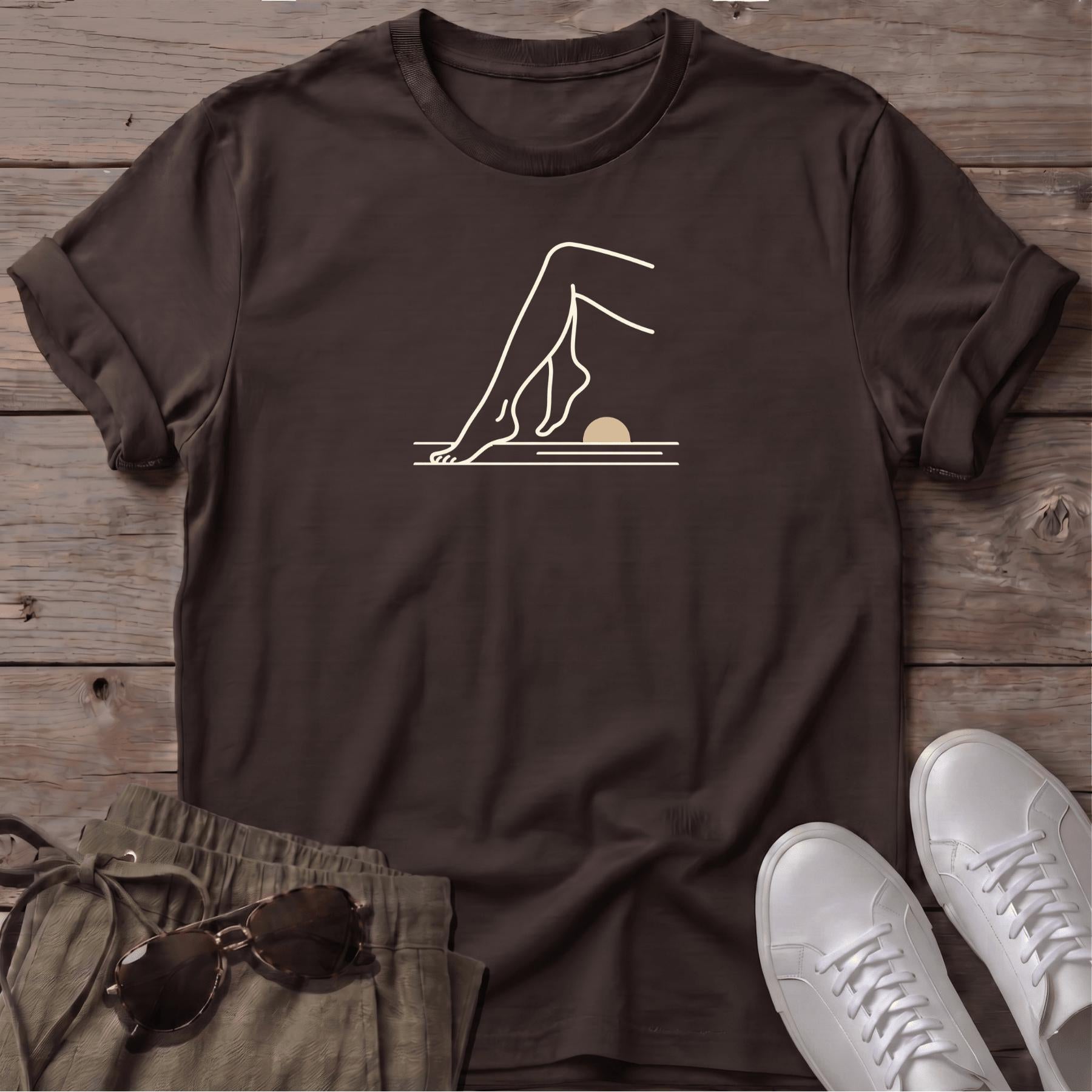 Legs Beach Ocean Line Art Tee - coastal graphic t-shirt, Salty Paws