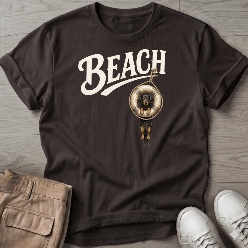 Beach Doxie Tube T-Shirt Vacation