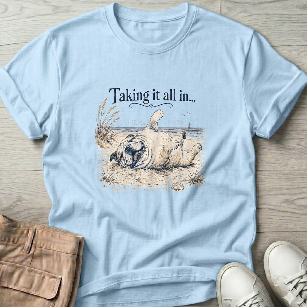 Taking It All In T-Shirt in Light Blue