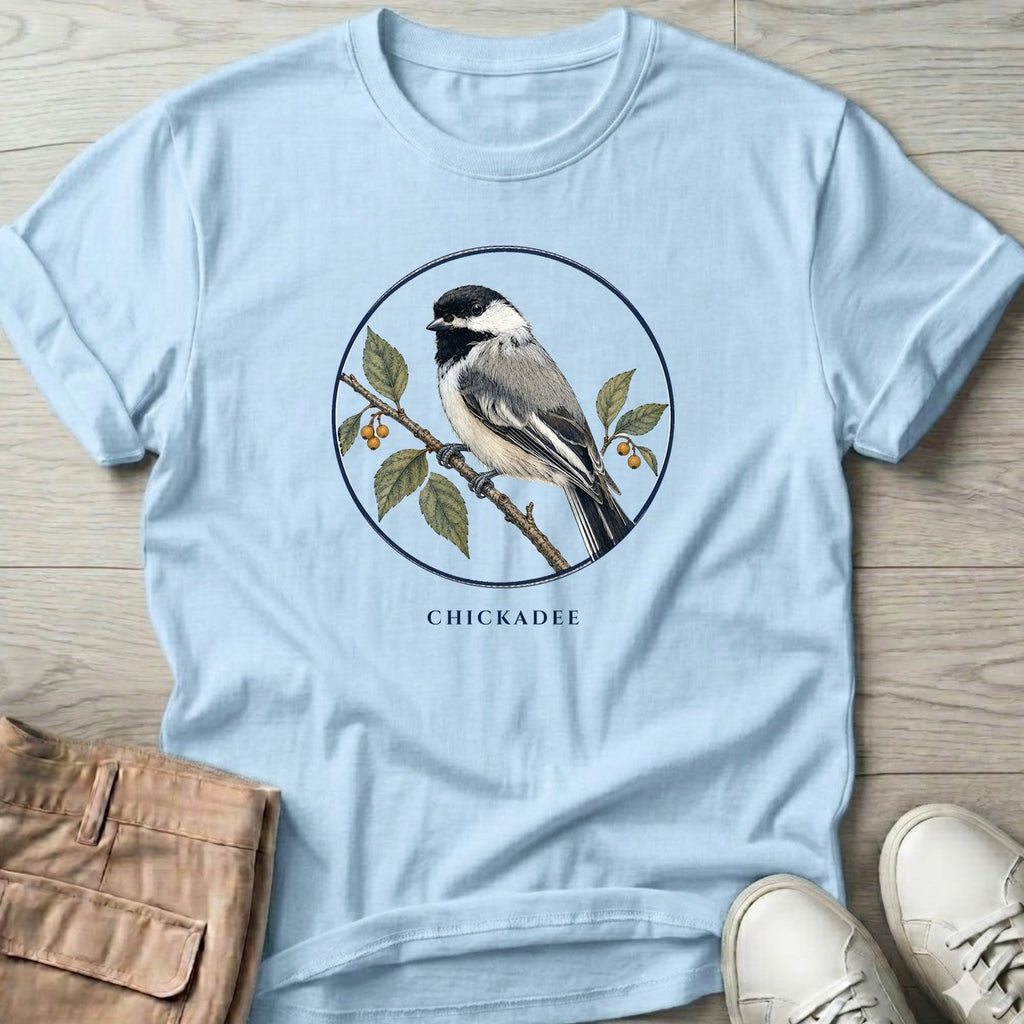 Chickadee T-Shirt in Light Blue
