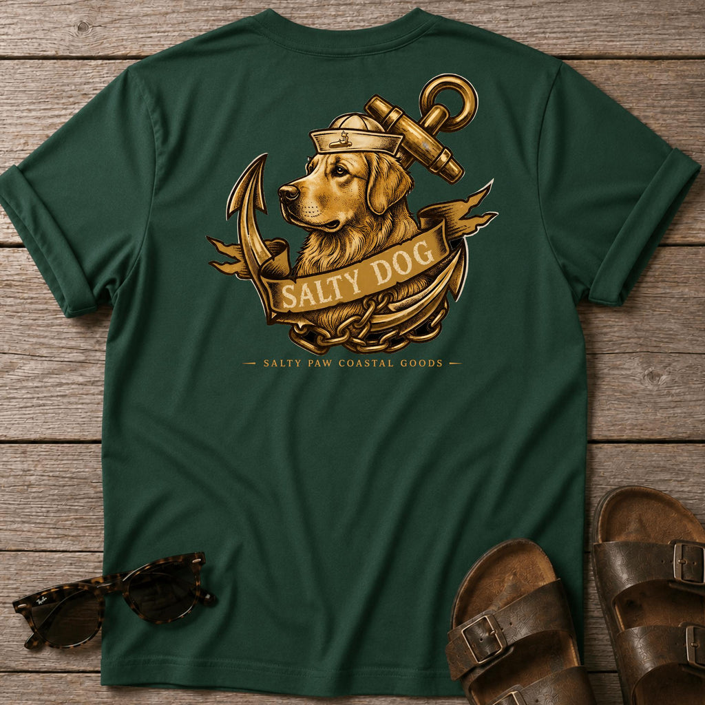 Salty Dog Golden T-shirt BACK DESIGN