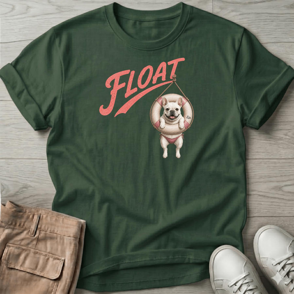 Float Frenchie Tube T-Shirt Vacation
