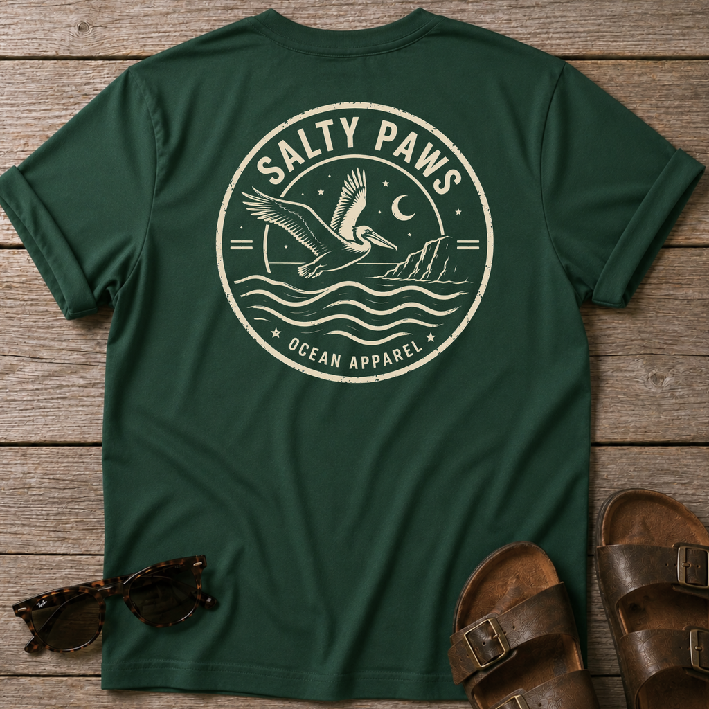SP Crest Pelican BACK DESIGN T-Shirt — Art Tee