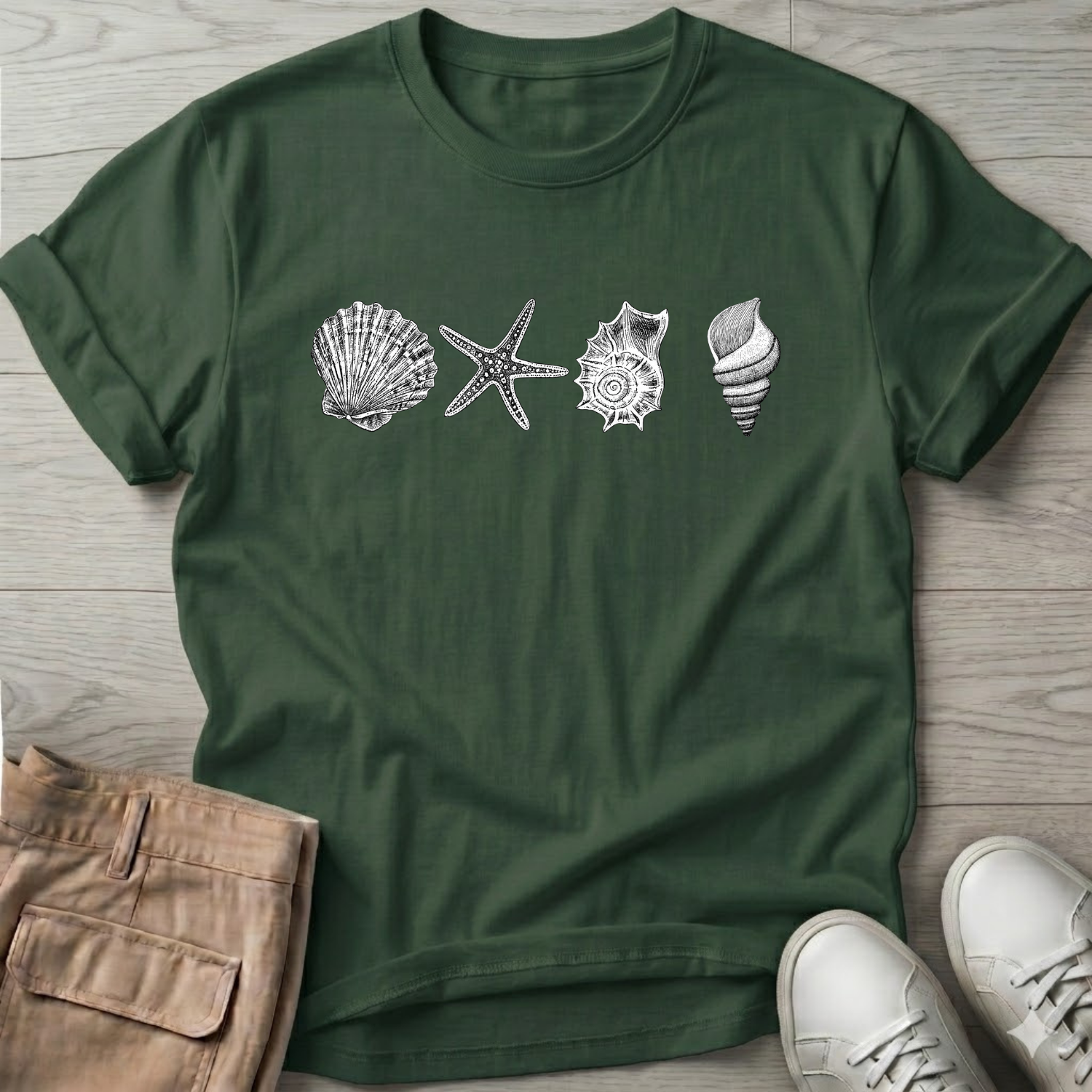 4 Seashells T-Shirt