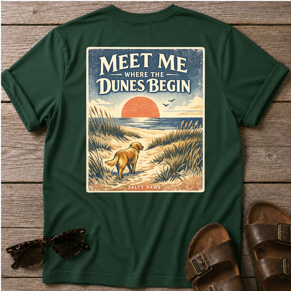 Meet me at the Dunes Back Design T-Shirt