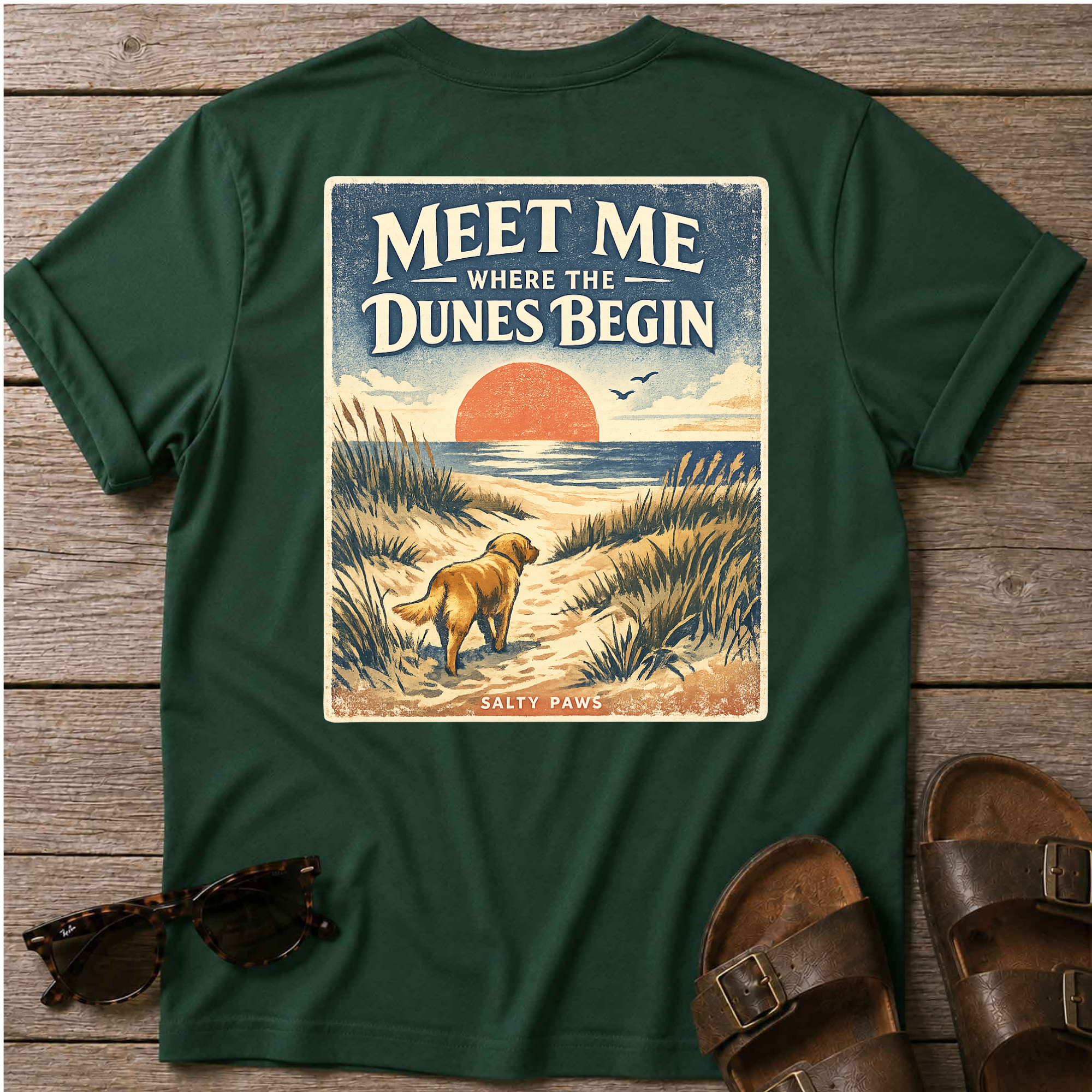 Meet me at the Dunes Back Design T-Shirt