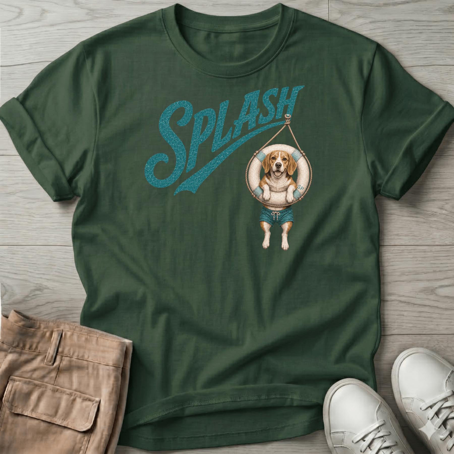 Splash Beagle Tube T-Shirt Vacation