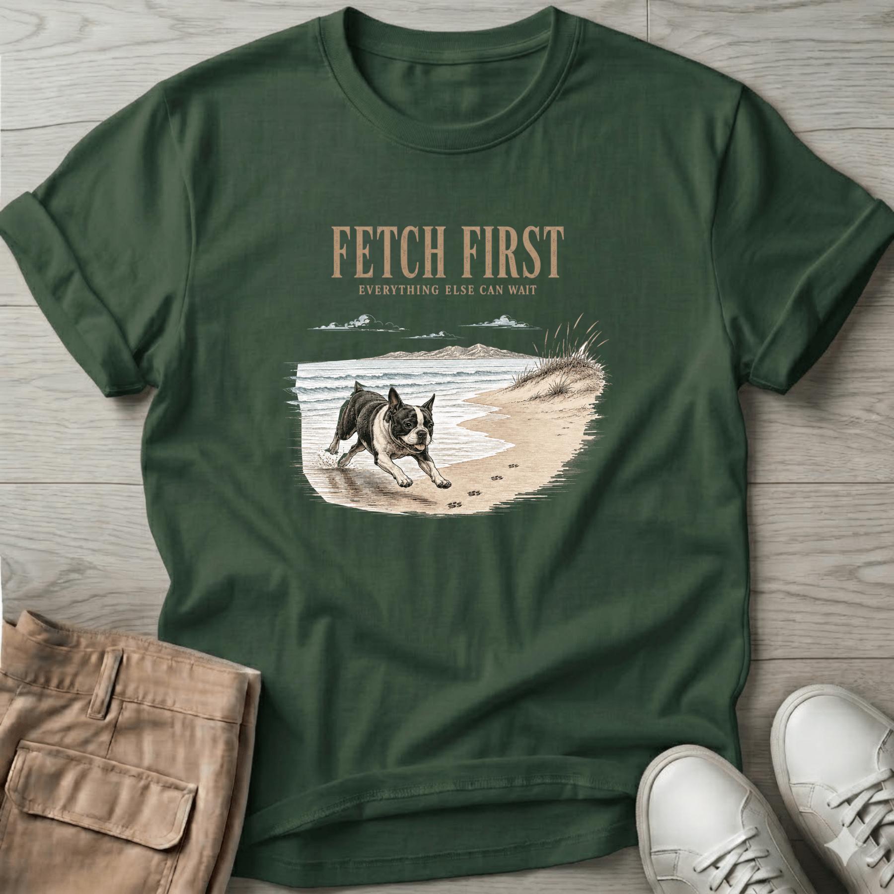 Frenchie Fetch First 2 T-Shirt