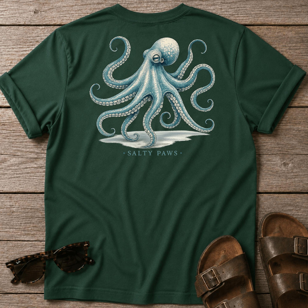 Octopus T-shirt BACK DESIGN