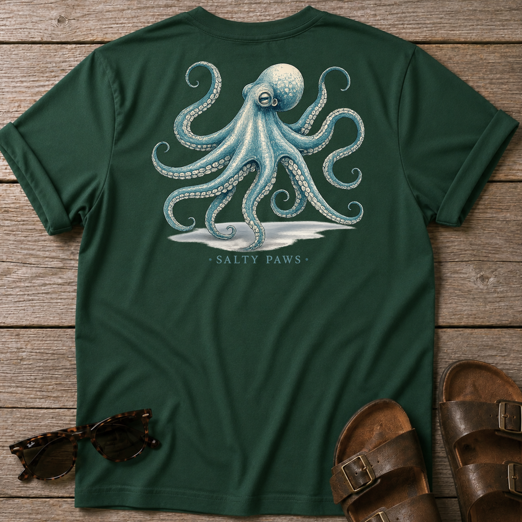 Octopus T-shirt BACK DESIGN