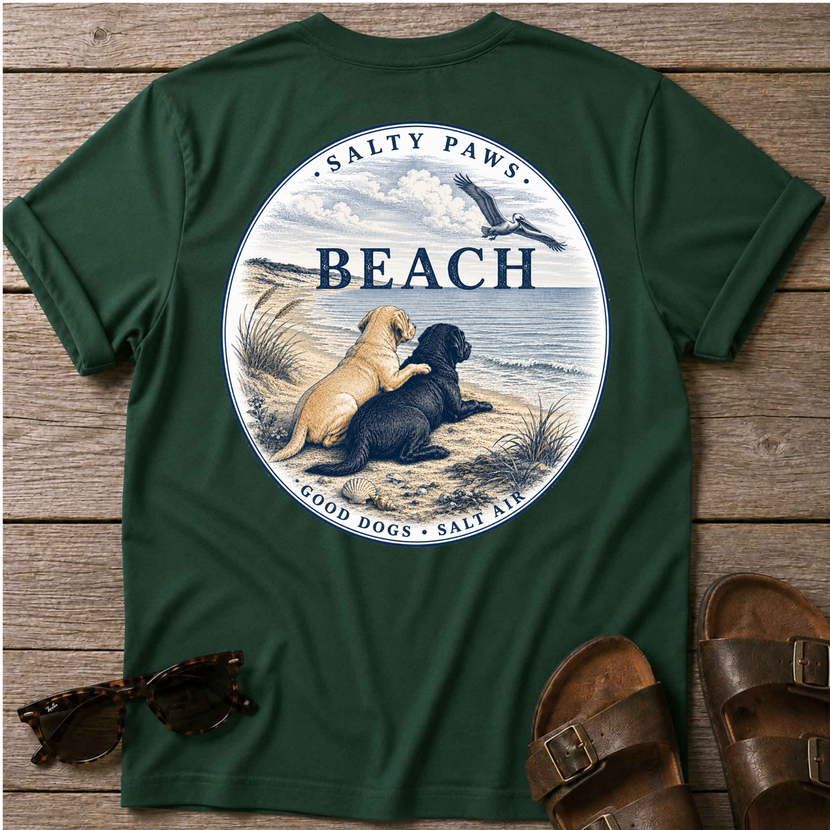 BEACH Pelican Labradors T-Shirt