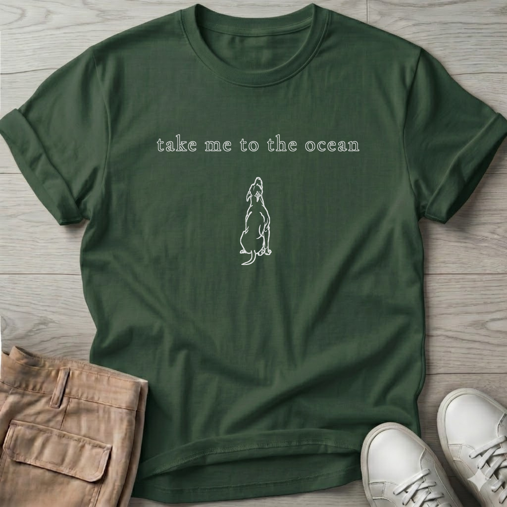 Take Me Beach Doberman T-Shirt
