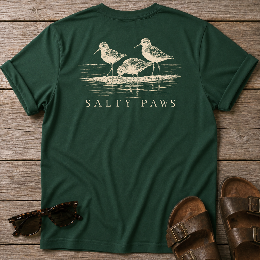 3 Sanderlings T-shirt BACK DESIGN